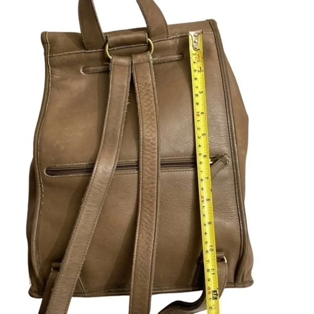 Coach RARE unisex classic backpack 9943 in brown leather putty taupe ? 1995 - Picture 5 of 16